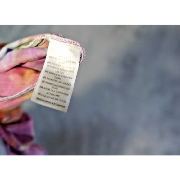 Bloome Girls 14 Ruffle Asymmetrical Galaxy Crumple Tie-Dye Dress Artisan Dyed - Picture 10 of 12